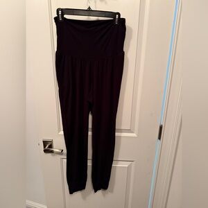 Old Navy Maternity Rollover-Waist Ultra-Soft Sunday Sleep Jogger Pants